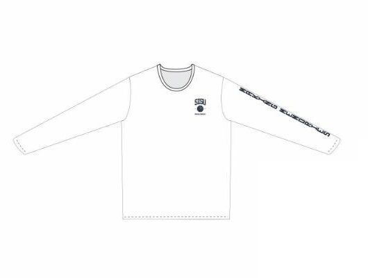 Langærmet t-shirt hvid-1